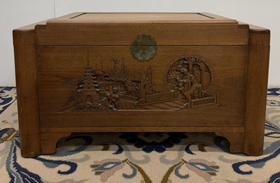 Lot 40 - An early 20th century Chinese carved...