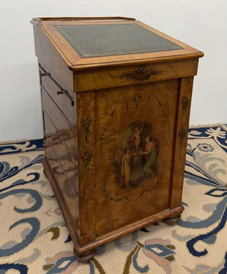 Lot 3 - A fine Victorian Sheraton Revival painted...