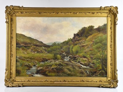Lot 1631 - PETER BUCHANAN; oil on canvas, 'Moorland in...