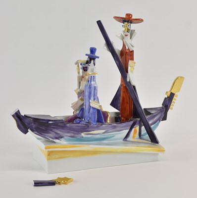 Lot 490 - PETER STRANG FOR MEISSEN; a porcelain model of...