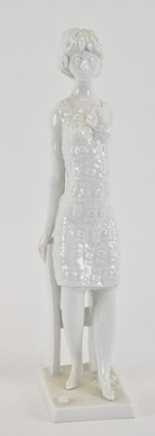 Lot 507 - PETER STRANG FOR MEISSEN; a 1970s white glazed...