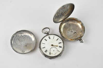 Lot 496 - A Victorian hallmarked silver pocket watch,...