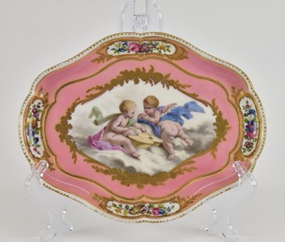 Lot 515 - SÈVRES; an 18th century hand painted porcelain...