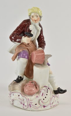 Lot 499 - MEISSEN; an 18th century porcelain figure of a...