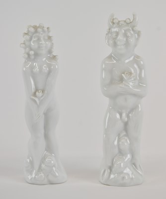 Lot 516 - PETER STRANG FOR MEISSEN; two miniature...