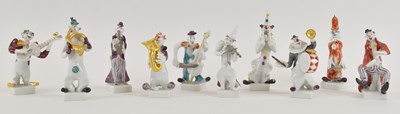 Lot 489 - PETER STRANG FOR MEISSEN; a ten piece...