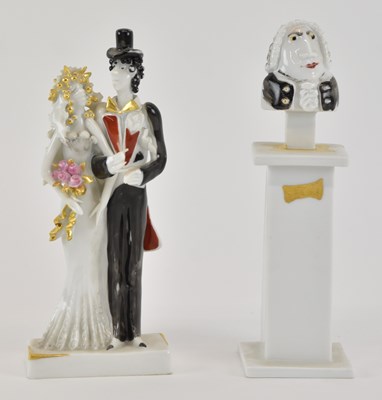 Lot 518 - PETER STRANG FOR MEISSEN; a miniature...
