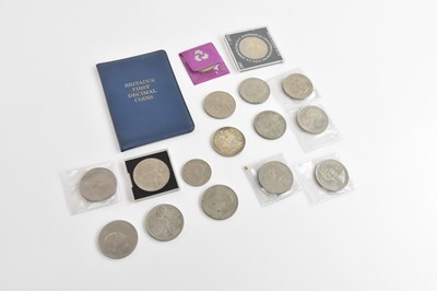 Lot 709 - A Victorian silver crown, 1889, with a small...