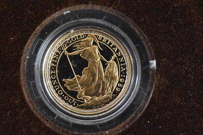 Lot 552 - THE ROYAL MINT; a 1989 Britannia 1/10oz gold...