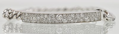 Lot 1399 - DIOR; a lady's 18ct white gold diamond...