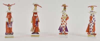 Lot 501 - PETER STRANG FOR MEISSEN; four miniature...