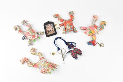 Lot 1310 - LIBERTY; four Tana Lawn cotton beanbag frogs,...