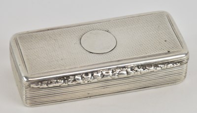 Lot 1148 - A William IV hallmarked silver rectangular...