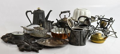 Lot 510 - A collection of assorted silver plate and...