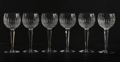 Lot 1194 - WATERFORD; six wine glasses in the 'Colleen'...
