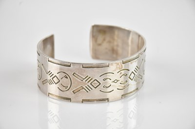 Lot 371 - GEORG JENSEN; a sterling silver bangle...