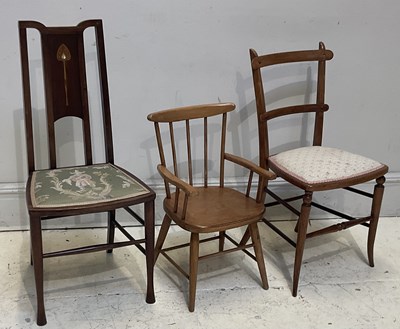 Lot 144 - DENBY & SPINKS, LEEDS; an Art Nouveau inlaid...