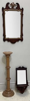 Lot 125 - A Georgian style fretwork wall mirror with...