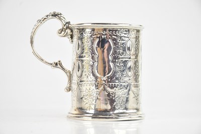 Lot 460 - A Victorian hallmarked silver Christening mug,...