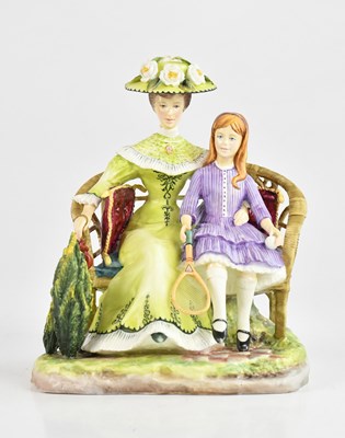 Lot 1114 - ROYAL WORCESTER; a figure group, ‘Charlotte...