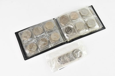 Lot 611 - A large collection of 50p coins including 2017...