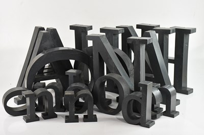 Lot 261 - A collection of metal letters, largest 32 x 31cm.