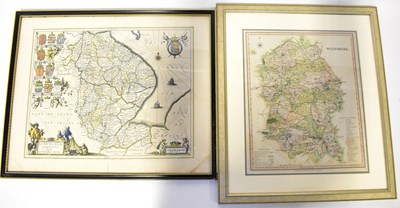 Lot 369 - JAN JANSSON; a hand-coloured engraved map of...