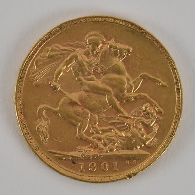 Lot 1465 - A Victoria full sovereign, 1901, Perth Mint.
