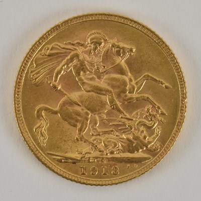 Lot 1469 - A George V full sovereign, 1913.