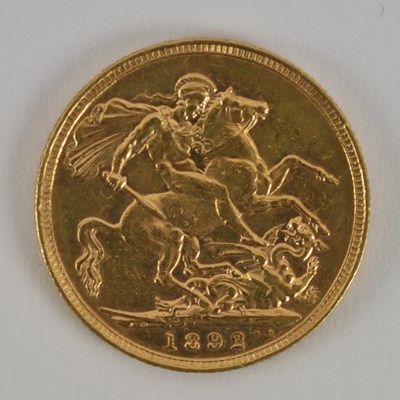 Lot 1470 - A Victoria full sovereign, 1892.