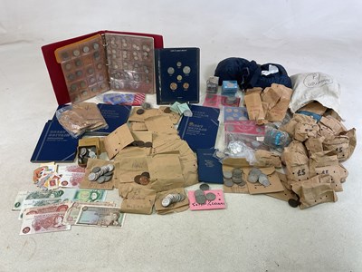 Lot 413 - A large quantity of coins, much silver content,...
