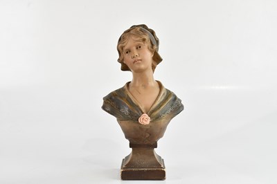 Lot 144 - A decorative composite gilt bust of an Art...