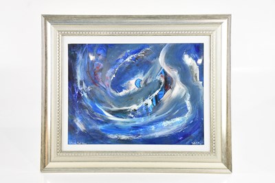 Lot 1318 - DAVID WILDE (1913-1978); acrylic, 'Storm Port...