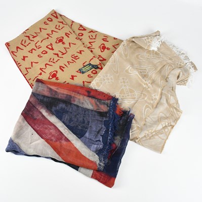 Lot 1257 - VIVIENNE WESTWOOD; a tan and red reversible...