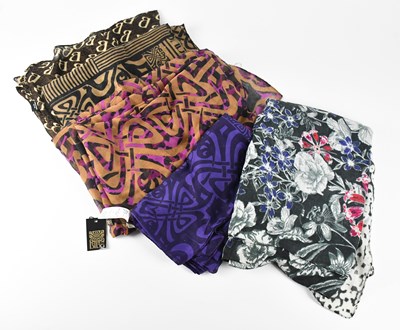Lot 1285 - BIBA; five wool scarves comprising a large...