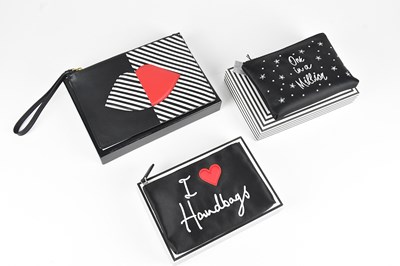 Lot 1507 - LULU GUINNESS; a black and white Waitrose...
