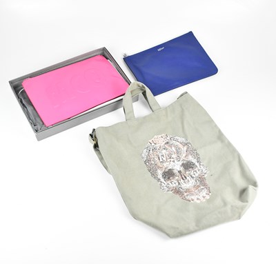 Lot 1461 - ALEXANDER MCQUEEN; a bright fuchsia pink...