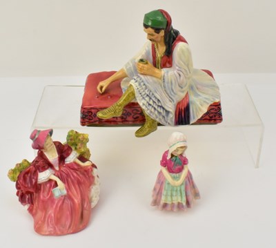 Lot 560 - ROYAL DOULTON; two porcelain figures...