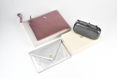 Lot 1469 - VIVIENNE WESTWOOD; a faux metallic silver...