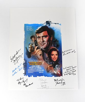 Lot 601 - JAMES BOND 007; reproduced poster for 'On Her...