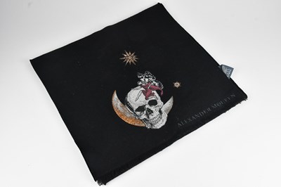 Lot 1216 - ALEXANDER MCQUEEN; a wool and silk mixed long...