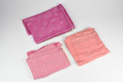 Lot 1210 - MULBERRY; a fuchsia pink silk and wool fine...