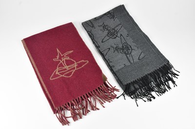 Lot 1287 - VIVIENNE WESTWOOD; a long wool burgundy...