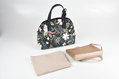 Lot 1543 - KATE SPADE; a black Saffiano leather classic...