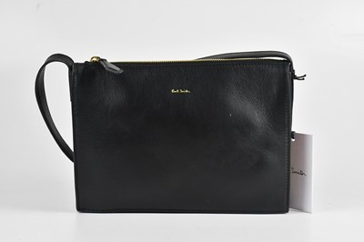 Lot 1510 - PAUL SMITH; a black calfskin leather handbag,...