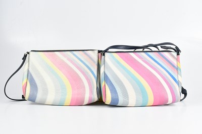 Lot 1477 - PAUL SMITH; two calfskin grained leather pink,...