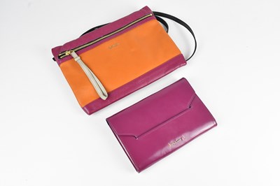Lot 1499 - PAUL SMITH; an orange and fuchsia pink...