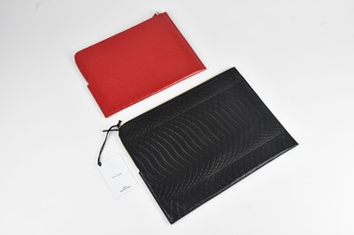 Lot 1504 - PAUL SMITH; a red calfskin leather No. 9...