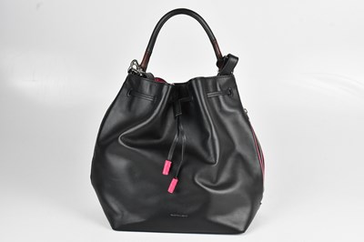 Lot 1548 - PAUL SMITH; a soft black calfskin leather...