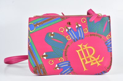 Lot 1488 - RALPH LAUREN; an unused bright pink faux...